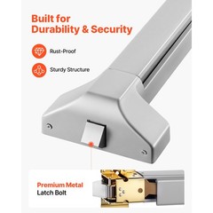 Uimoso Push Bar Panic Exit Device 28″ Durable Metal Emergency Door Hardware