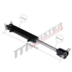 Ag Clevis Hydraulic Cylinder Welded Double Acting 2″ Bore 20″ Stroke WBC 2x20NEW