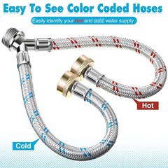 Dreyoo Hose Y Connector, 1 Ft Washing Machine Y 1FT, as the picture shown