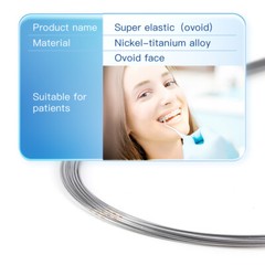 Dental Orthodontic Super Elastic NITI Round Arch Wire Ovoid Form All Sizes