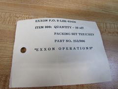 Exxon Mobil 253/006 Packing Set 253006 (Pack of 3)