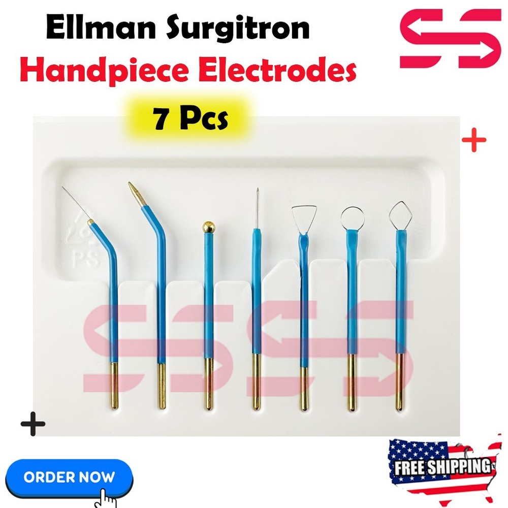 Ellman Cautery Electrodes Set of 7 – Reusable – Tungsten Tips New CE