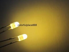 3mm Flangeless Red Yellow Blue Green White Orange Warm White Diffused Round LED