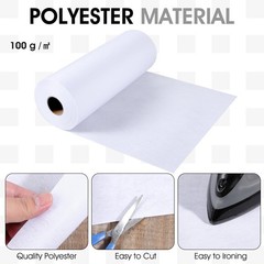 Heavy Single-Sided Fusible Non-Woven Polyester Interfacing, Craft Fabric | 11…