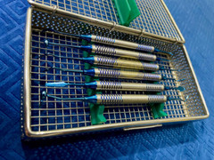 Dental Composite Filling Instruments Blue Titanium Coated Restorative Set – 6Pcs