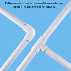 16mm ID 20mm OD 0.35m PVC Rigid Tube Round Pipe Hardware Tubing for Crafts