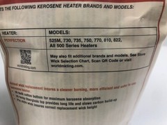Perfection Wick 27540 Kero World Replacement Wick Perfection 500, 525M, 730, 822