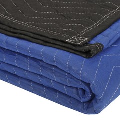 12 Pack Moving Blankets 80″ x 72″ Pro Economy Blue Shipping Furniture Pads
