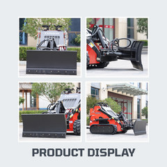 TYPHON STOMP Mini Skid Steer Bulldozer Attachment for Grading and Earth Moving