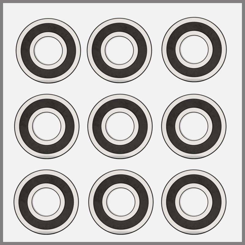 6900-6906 2RS Deep Groove Ball Bearings Double Rubber Sealed GCR15 Bearing Steel
