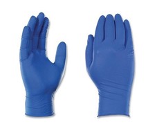 Ammex Gloveworks GWRBN44100 Royal Blue Disposable Nitrile Glove PF 6 Mil Size: M