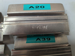 Lot of 25 Lista Aluminum Cabinet Drawer Dividers 2″ x 3-7/8″ D75-06 Stanley
