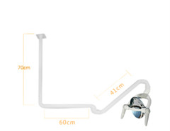 10W Ceiling Mounted Oral Light Dental Operating Lamp 6 LED Lens Light With Arm