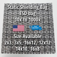 10x to 1000x Premium ESD Anti-Static Shielding Bags Open Top 2″ – 16″ X 3″ – 14″