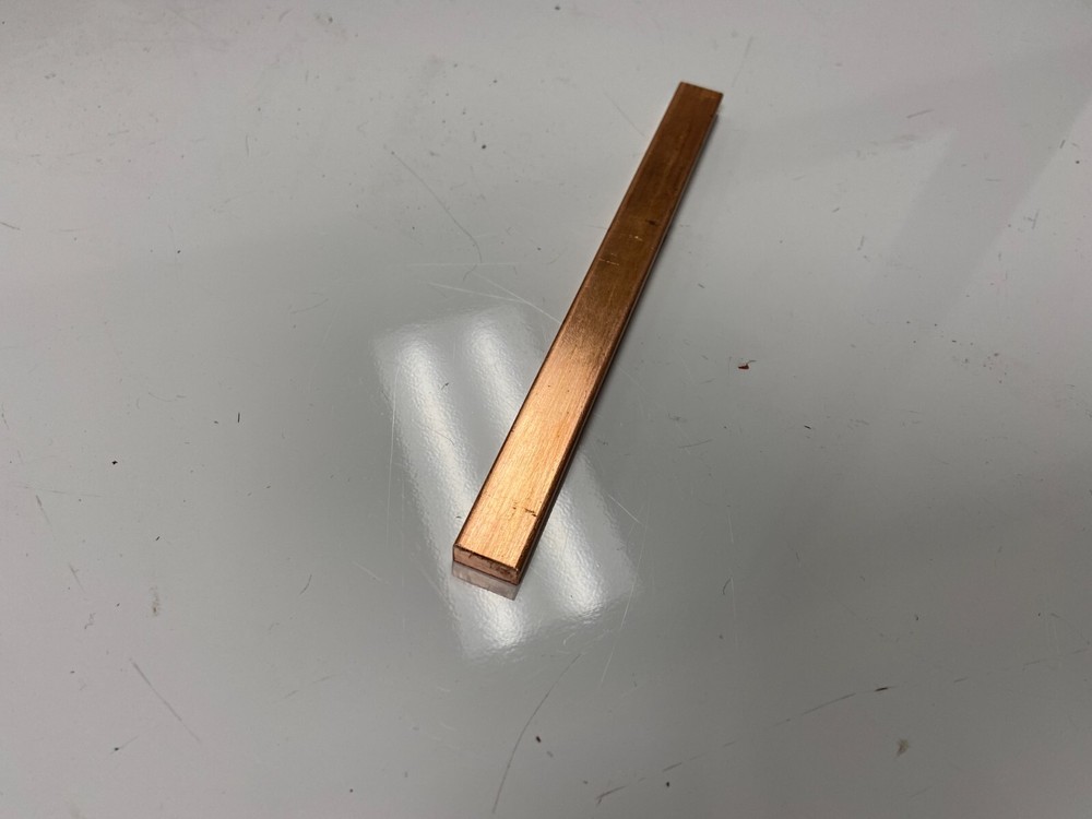Copper 110 Flat Bar 1/4″ x 1/2″ x 6″-Long — .25″ x .50″ Copper Bus Bar