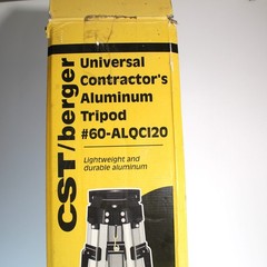 CST/Berger 60-ALQCI20 Universal Contractors Aluminum Tripod Quick Clamp Orange