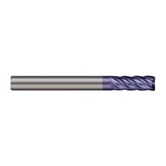 MICRO 100 VHSM-100-5K 10.00mm Size, 19.00mm LOC, 5 Flute, nACRo Solid Carbide Fi