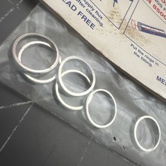 6 Pc. Silver/Tin Solder Joint Brazing Rings Rings 1/2 Inch SOLDOMAT by CFS