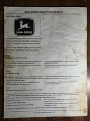 John Deere 48C Mower 10001- for LT166 LX176 LX277 LX288 GT235 GT242+ Manual ’00