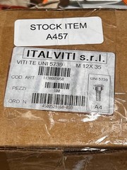 A4 316 Stainless Steel Fully Threaded Hexagon Head Bolts M12 x 35 QTY 10