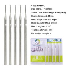 Wave Dental Burs HP 699 701 702 703L Carbide Burr Taper for Straight Handpiece