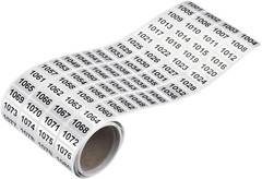 1-10000 Self Adhesive Consecutive Number Inventory Labels Stickers Waterproof