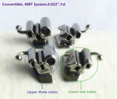 40Pcs Dental Tube Convertible MBT Buccal Tubes Rectangular Triple Double Molars