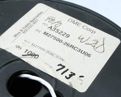 M27500-26RC3U06 26/3 Unshielded Silver Coated Copper PTFE Jacketed Wire, 100ft