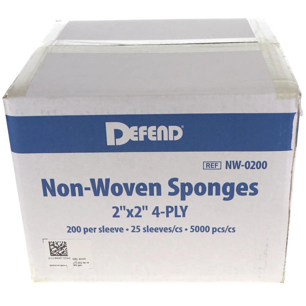Mydent NW0200 Defend Gauze Non-Woven 2″ x 2″ 4-Ply Rayon/Polyester 5000/Cs
