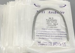 Dental Orthodontic Arch Wire Super Elastic Niti Round Rectangular Natural Form