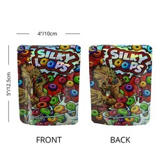 100pcs Mixed Pack Holographic Bag 3.5g Mylar Bag Stand Up Zip Seal Bags