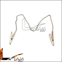 Napkin Holder Chain Dental Bib Clips Flexible Metal Ball Orthodontic Instruments