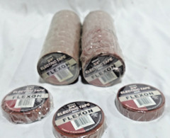 Lot of 23 Flexon brand Brown Electrical Tape