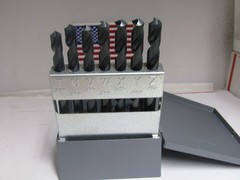 Huot (A to Z) Letter Drill Index Set In Metal Case USA Drill Bits 26 pc.