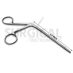 5 Pcs Set of Hartman Alligator Forceps 3.5″ with 3 Ear Loops & Adson bayonet