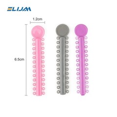 1040pcs Dental Orthodontic Ligature Ties Braces Elastic Rubber Bands Mixed Color