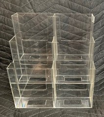 3-Tier 6-Pocket Clear Acrylic Tri-Fold Brochure Holders by Dazzling Displays New