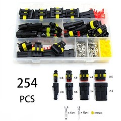 Car Truck Boat 1-6 Pin Waterproof Electrical Connectors Kit with Terminals Seals