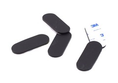1″ x 2-1/2″ x 1/8″ Peel & Stick Oval Silicone Feet – Audio Repair Amps Mixers