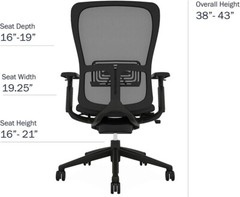 Zody Office Chair by Haworth – Highly Adjustable – 4D ARMS- Made in USA