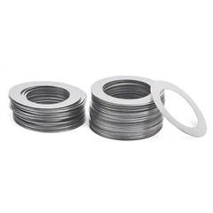 Stainless Steel Ultra Thin Flat Washer Ultrathin Shim Plain Gasket 0.5mm Thick