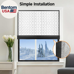 Insulated Window Cover, Upgraded Oxford Cloth Waterproof Thermal Insulated Blac
