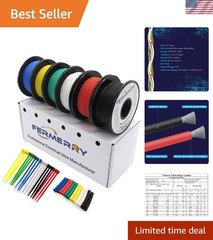 High-Performance 20 AWG Silicone Wire Kit – 10ft Spools in 6 Vibrant Colors
