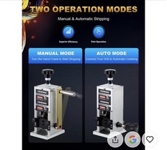 CREWORKS Manual Drill Powered Wire Stripper Machine, Manual & Auto Mode