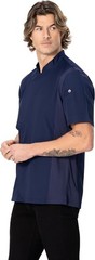 Men’s Chef Coat Polycotton Lightweight Zipper Long Sleeve Work Uniform