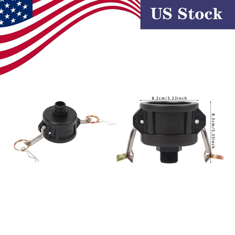 For IBC Tote Water Tank: Drain Adapter Converts 2″ to 3/4″ Garden Hose