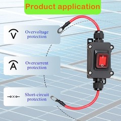 12V 24V IP67 DPST 25A On Off Inline Switch SAE Cable Heavy Duty Toggle