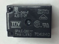 Fact. Box of 100pcs of JS1-24V-F Relays SPDT 22x16x16.4mm 24VDC 10A Thru-Hole