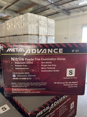 Advance Exam Nitrile Gloves Powder Free Black, Case Of 1000 PCs “SMALL “5 Mil