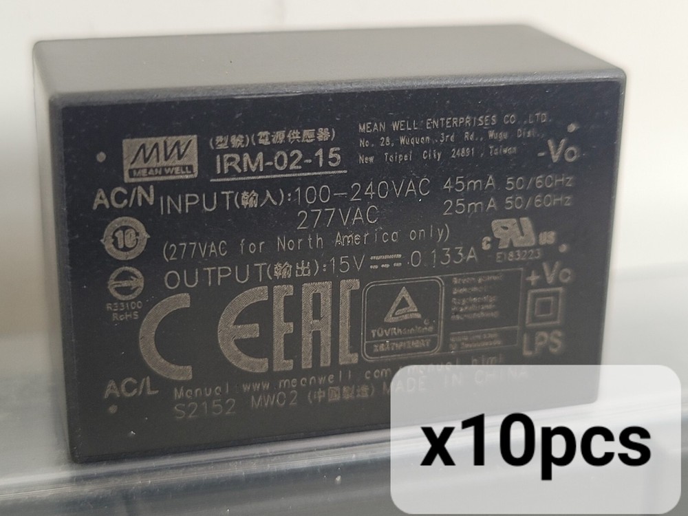 Mean Well IRM-02-15 AC/DC Power Modules QTY 10